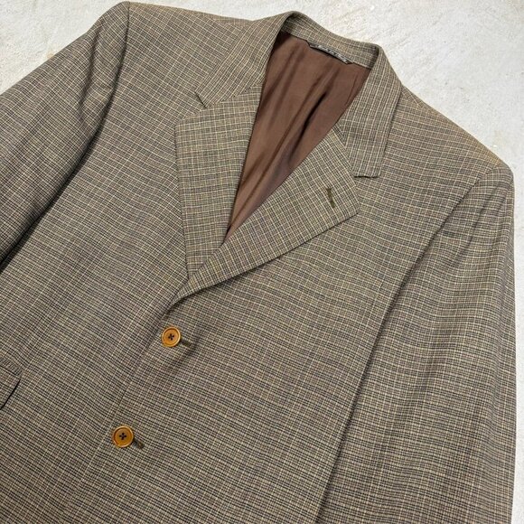 Barneys New York Redaelli Hopsack Blazer Loro Piana 110s Sport Coat Italy 42 L - Picture 2 of 10